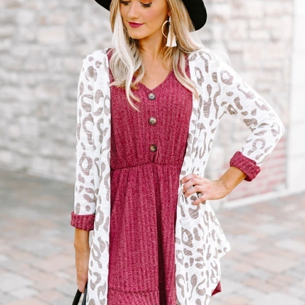 New. Gameday Couture Wild Thing leopard cardigan